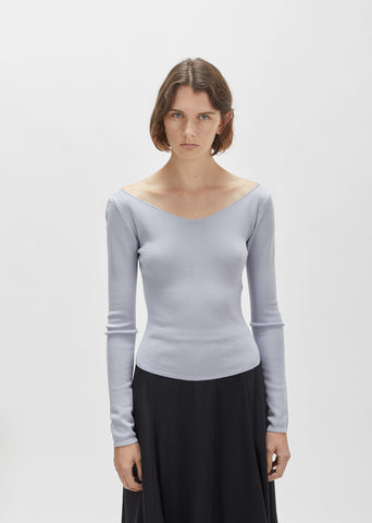Merino & Silk V-Neck Sweater