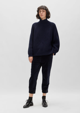 Wool Waffle Pullover
