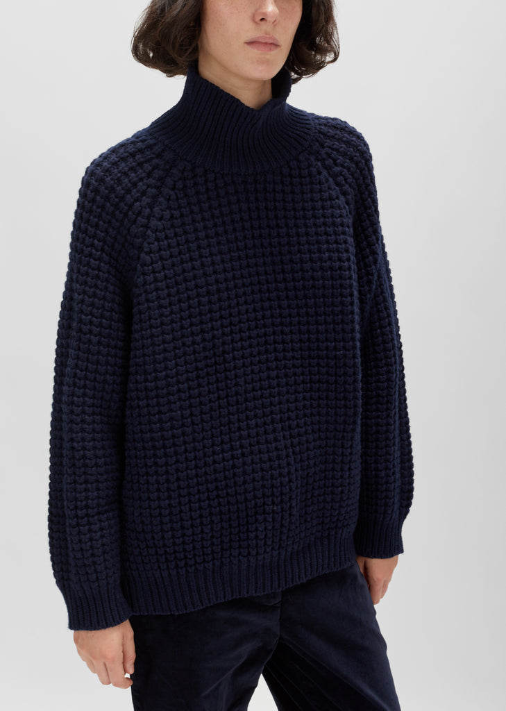 Wool Waffle Pullover