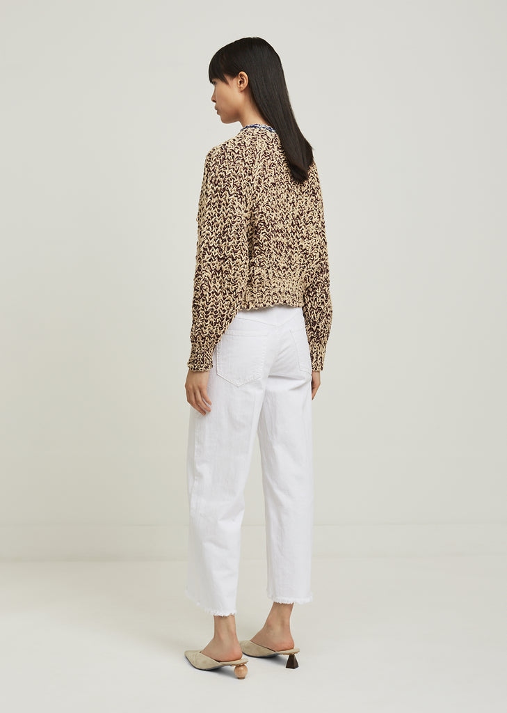 Wenji Loose Knit Pullover Sweater