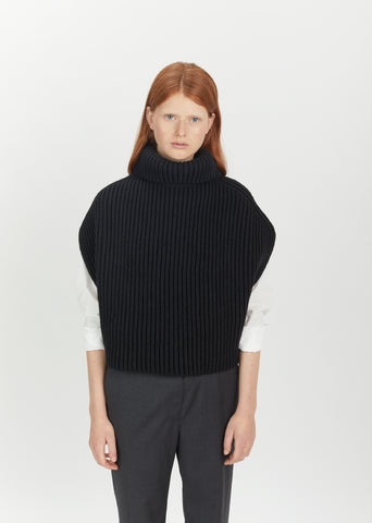 Sleeveless Turtleneck Sweater