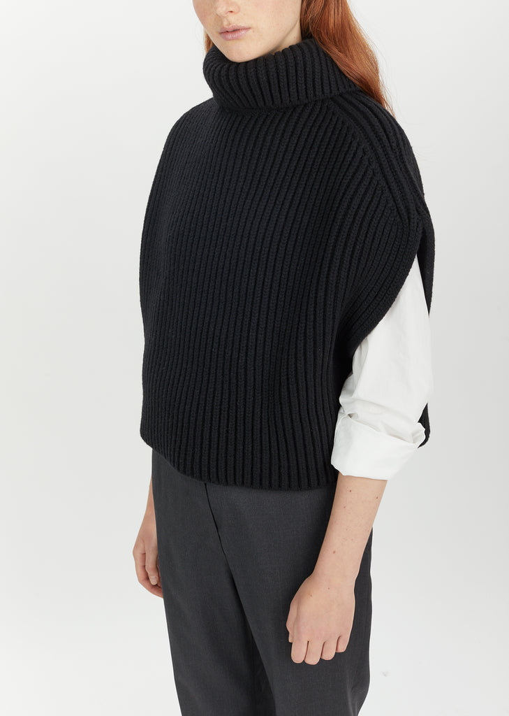 Sleeveless Turtleneck Sweater