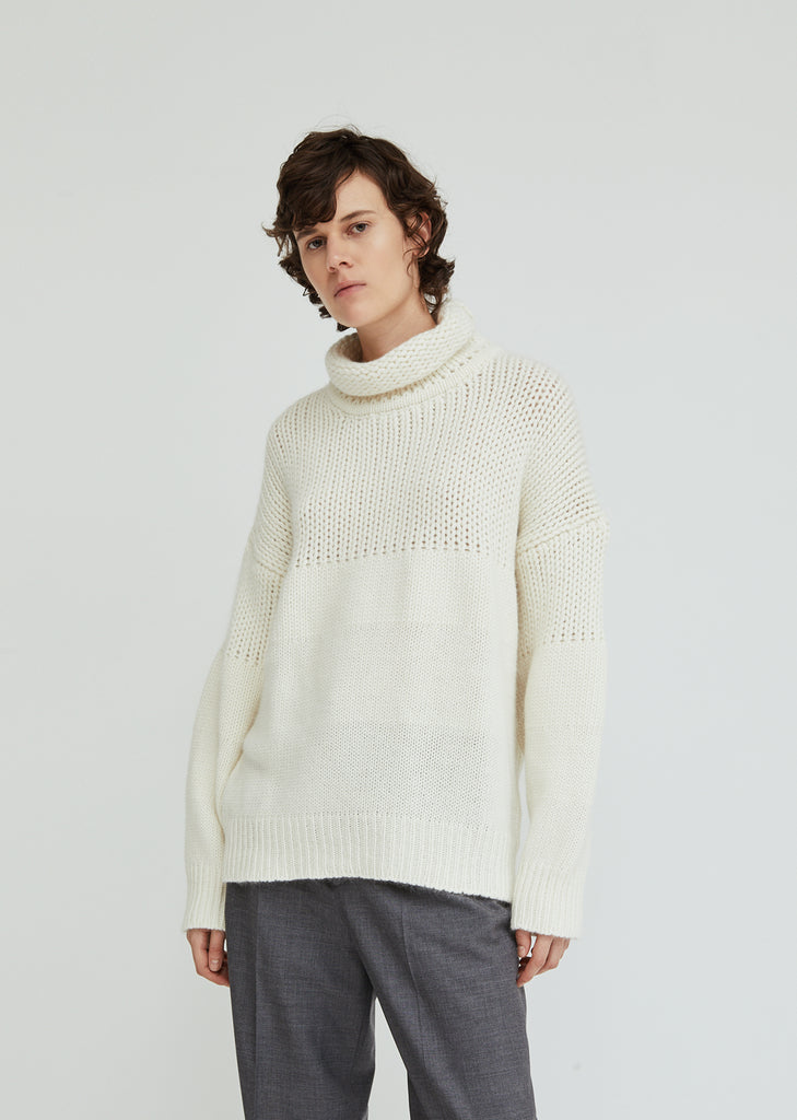 Turtleneck Wool Angora Sweater