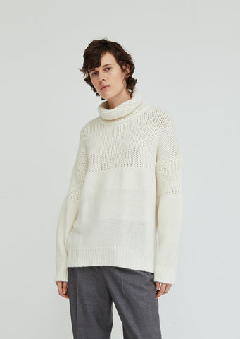 Turtleneck Wool Angora Sweater