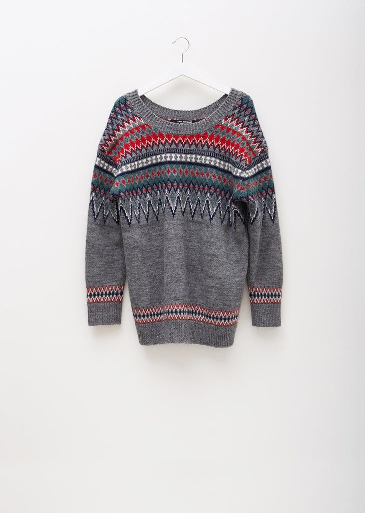 Wool Mix Jacquard Sweater
