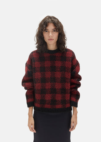 Jacquard Check Sweater