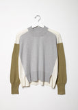Colorblock Cotton Sweater