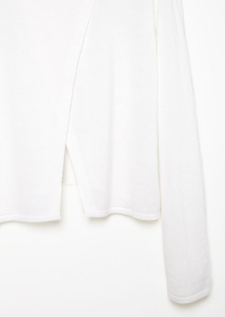 Cropped Slit Sweater
