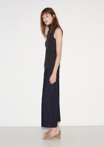 Micro Rib Sleeveless Turtleneck