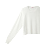 Cropped Merino Knit Pullover