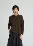Wool Cashmere Distressed Sweater