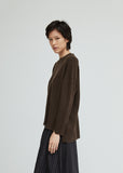Wool Cashmere Distressed Sweater
