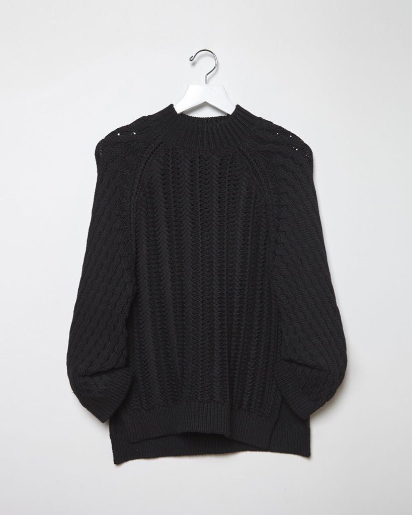 Textured Cable Stitch Pullover