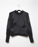 Floral Embroidered Long Sleeve Pullover