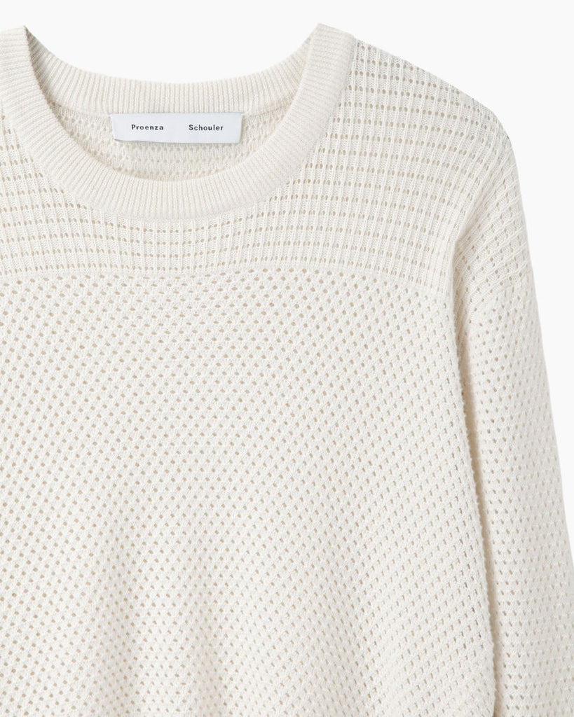 Cropped Paneled Pullover