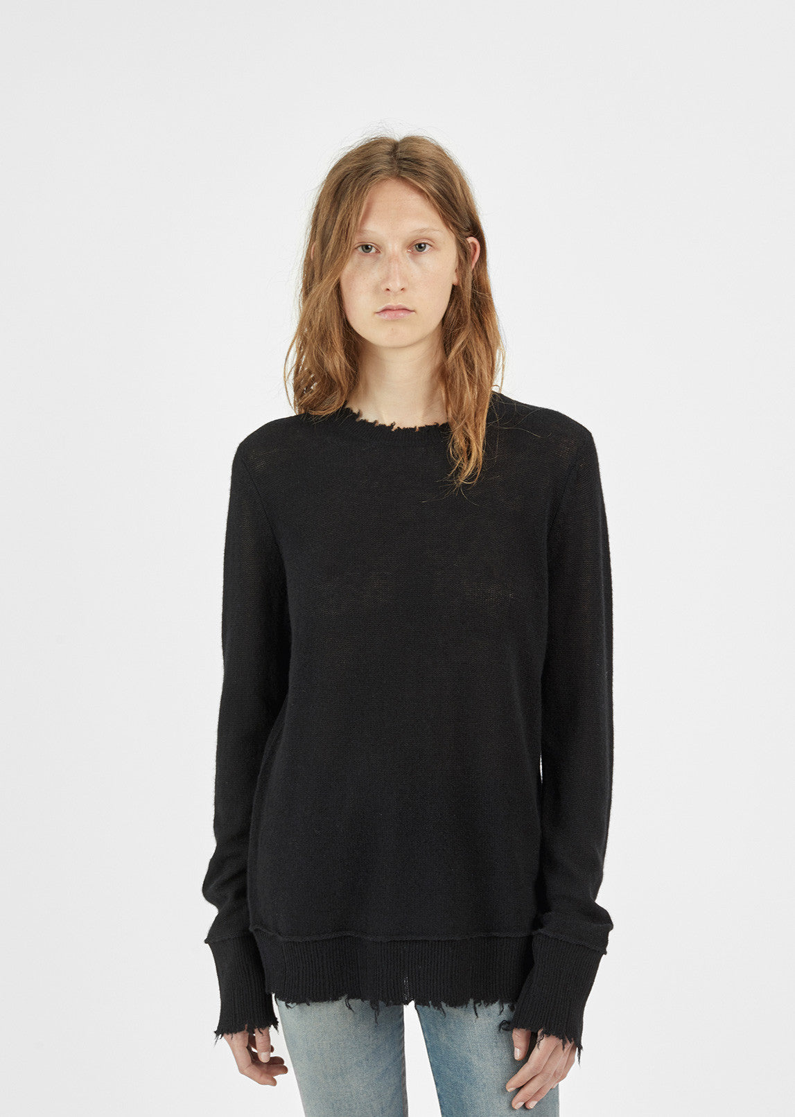 Distressed Edge Sweater by R13- La Garçonne Distressed Edge Sweater by R13- La Garçonne