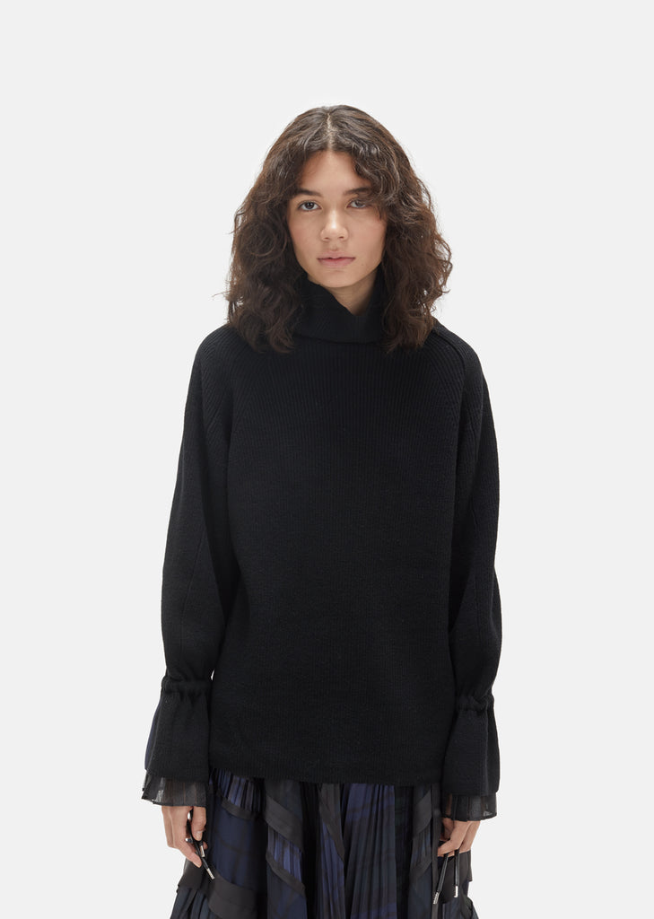 Lace Bell Sleeve Turtleneck