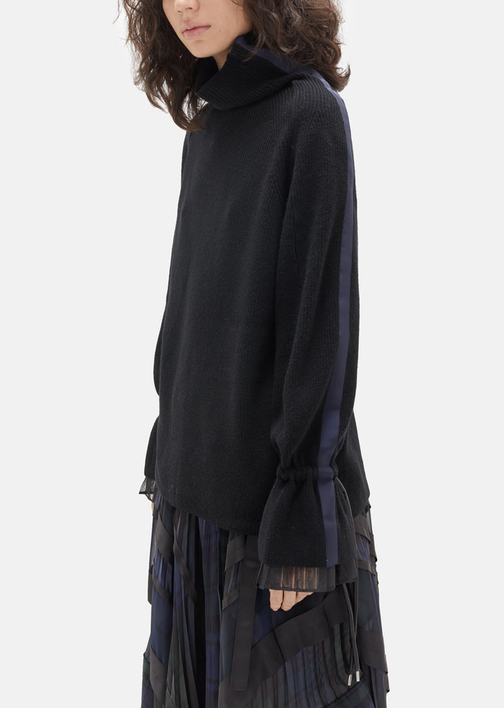Lace Bell Sleeve Turtleneck