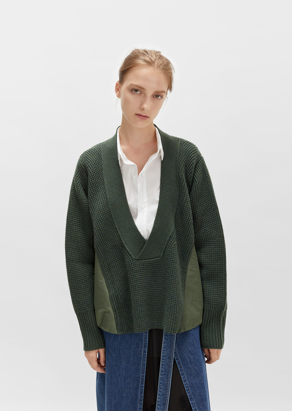 MA-1 Knit Pullover by Sacai- La Garçonne