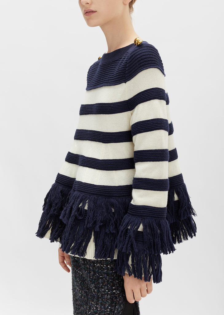 Fringe Knit Pullover
