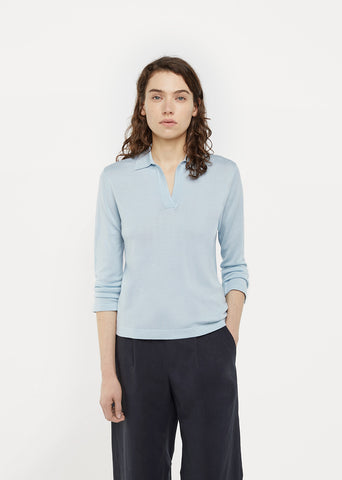 Buttonless Polo Jumper