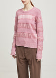 Zaylee Satin Stripe Sweater