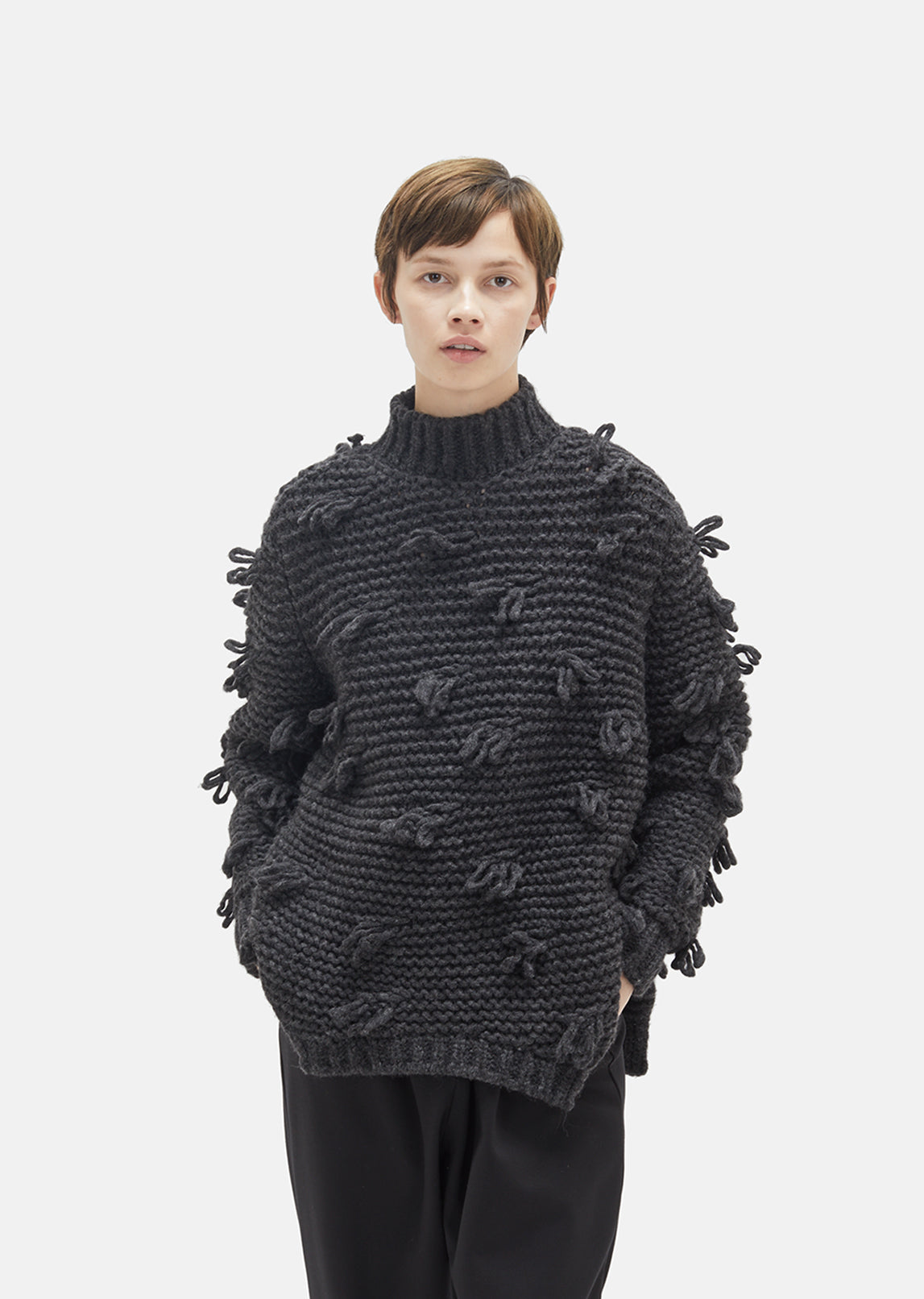 Tuft Chunky Knit Sweater by Simone Rocha- La Garçonne