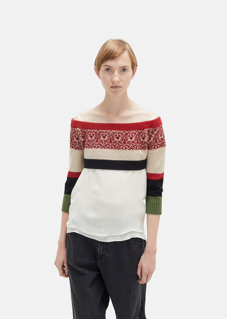 Cropped Off The Shoulder Sweater