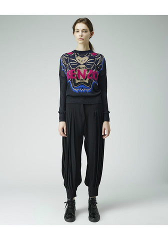Pleated Crepe Pants