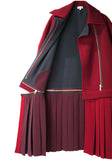 Pleated Skirt Coat