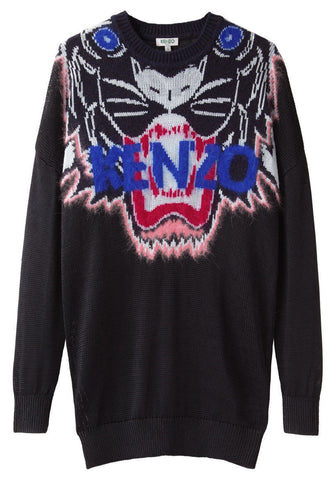 Tiger Intarsia Pullover