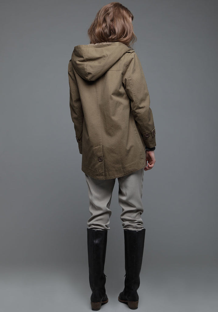 Cotton Hooded Coat