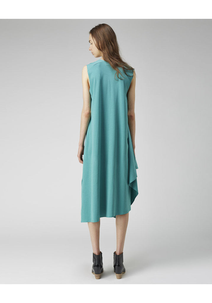 Long Side-Drape Dress