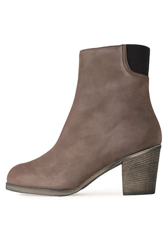 Stacked-Heel Boot