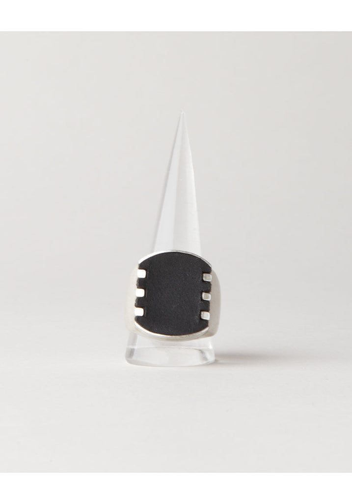 Metal/Leather Ring