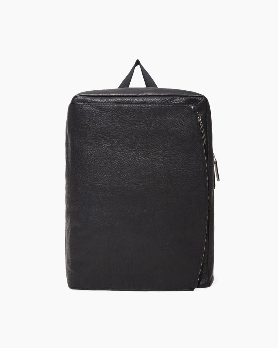 boxy leather backpack Square Leather Backpack – La Garçonne