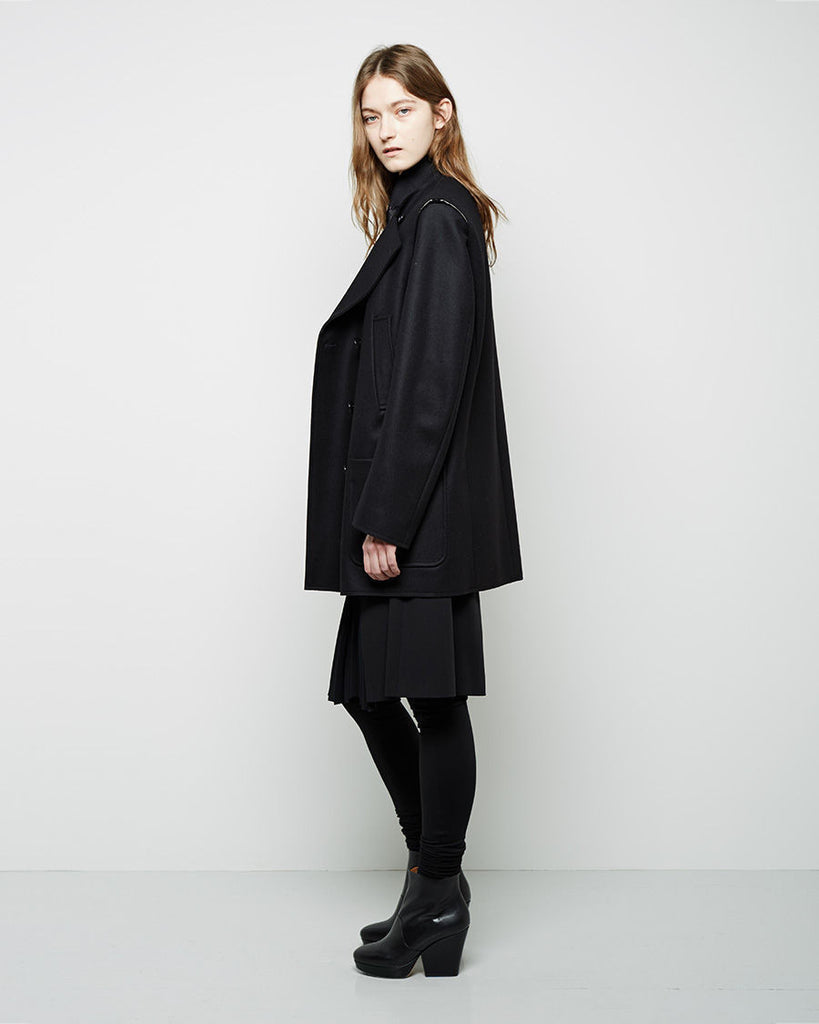 Convertible Wool Cashmere Coat