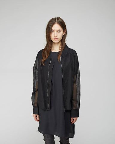 Organza Trapunto Bomber