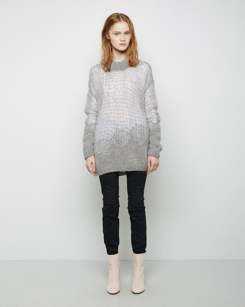 Web Knit Wool Mohair Sweater
