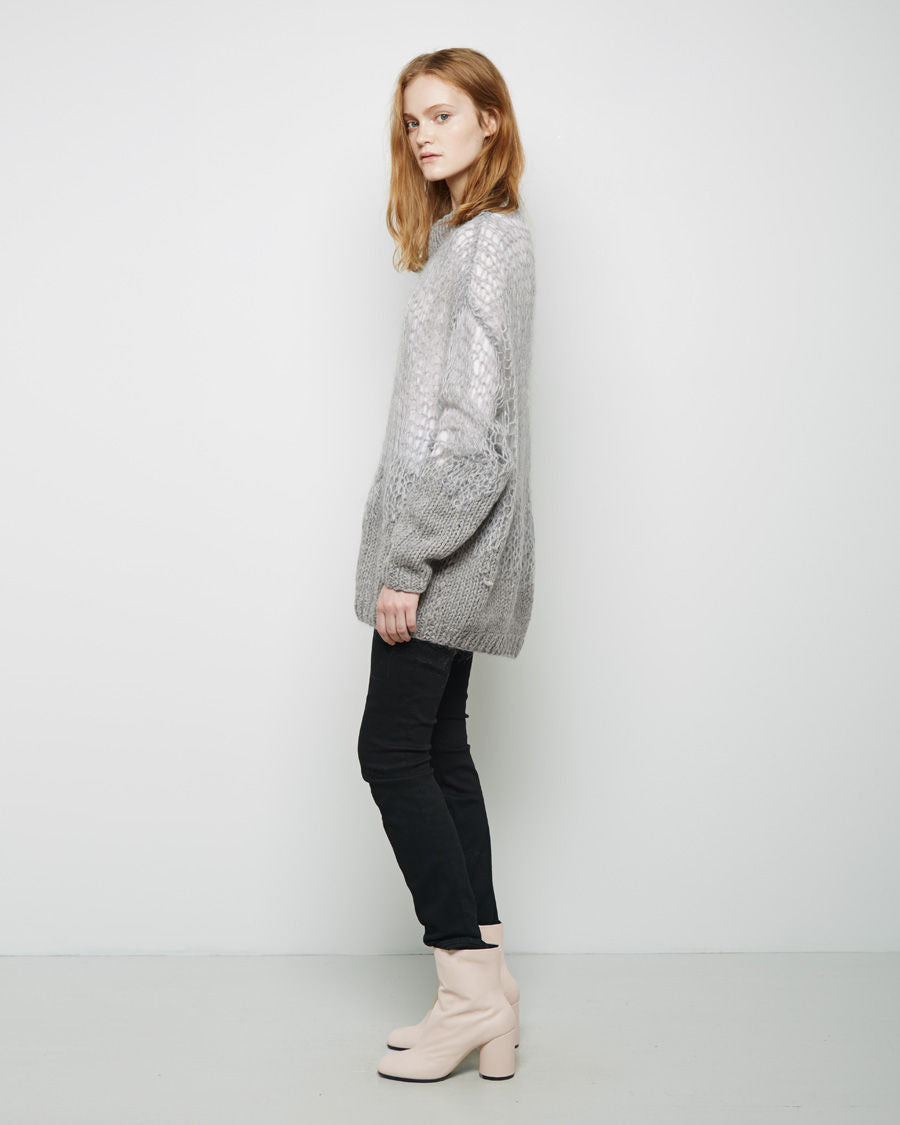 Web Knit Wool Mohair Sweater – La Garçonne