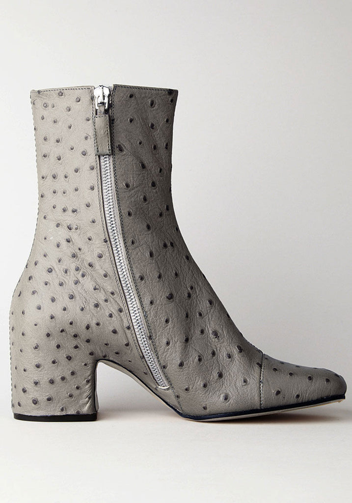 Covered Heel Ankle Boot