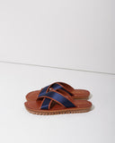 Sateen Criss-Cross Strap Sandal