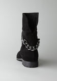 Short Boot with Chain Detail