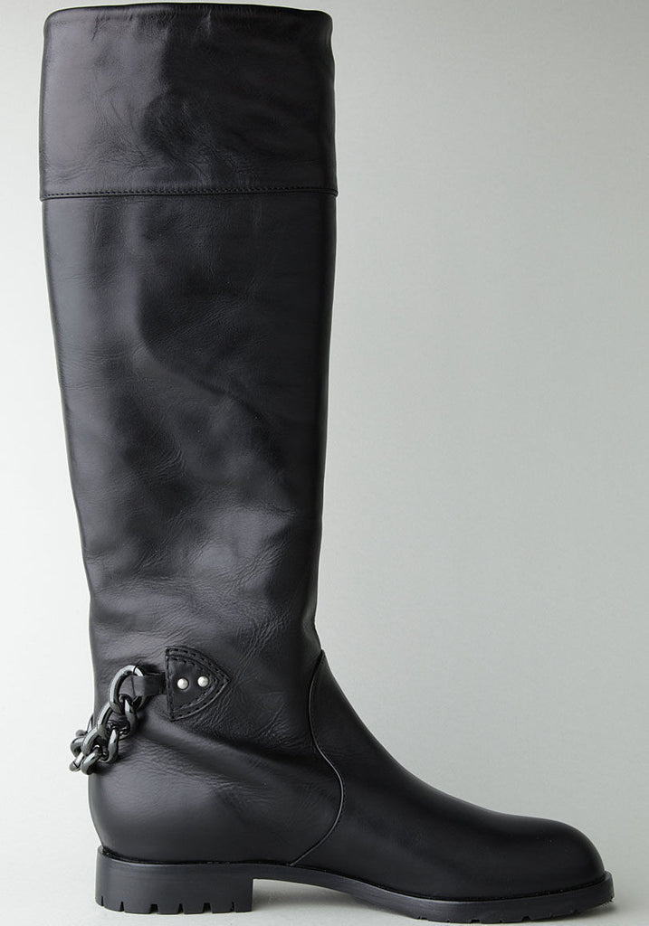 Tall Boot with Chain Detail