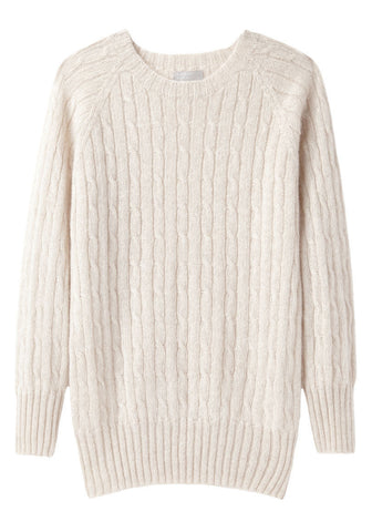 Cable Knit Cashmere Sweater
