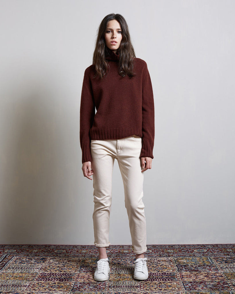 Cashmere Wide Roll Neck