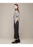 Pleated Crop Trouser
