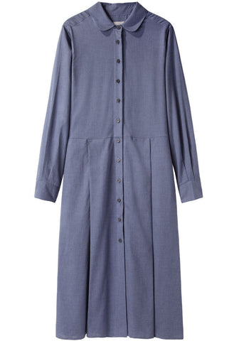 Pleated Shirt Dress