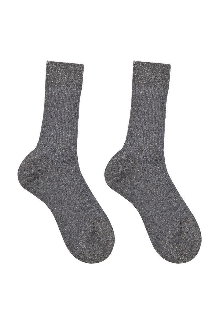 Metallic Mid-Calf Socks