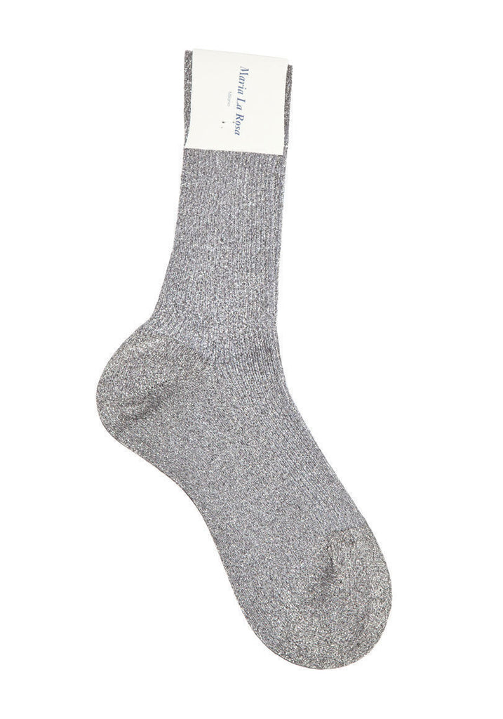 Metallic Mid-Calf Socks